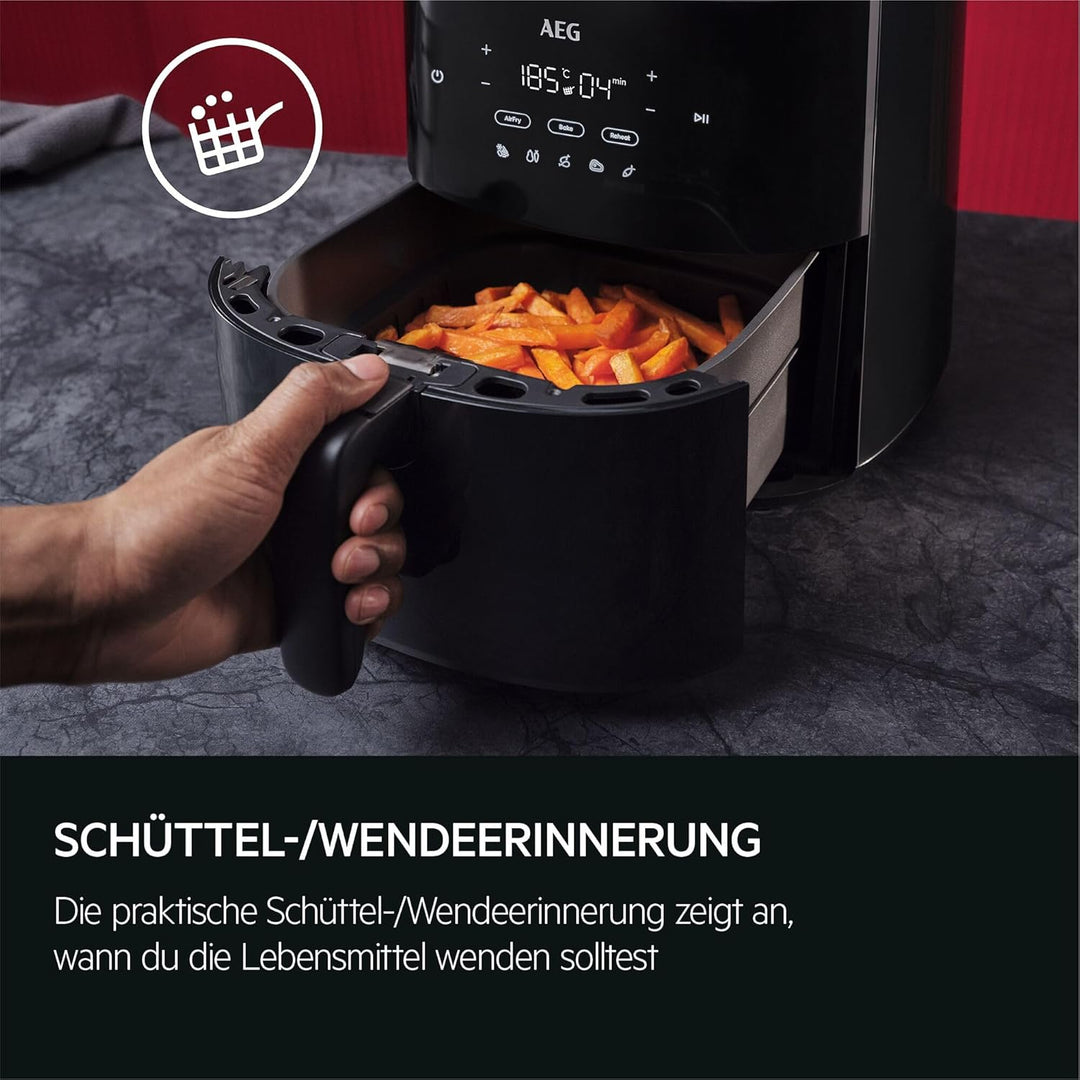 AEG 7000 Heissluftfritteuse AAF7B / Fassungsvermögen: 6,8 l AAF7B Schwarz Schwarz 6,8l Fassungsvermö