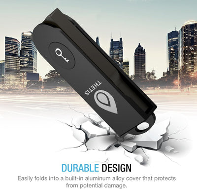 FIDO2 U2F Sicherheitsschlüssel, Thetis [Aluminium Klappdesign] Universal Zwei-Faktor-Authentifizieru