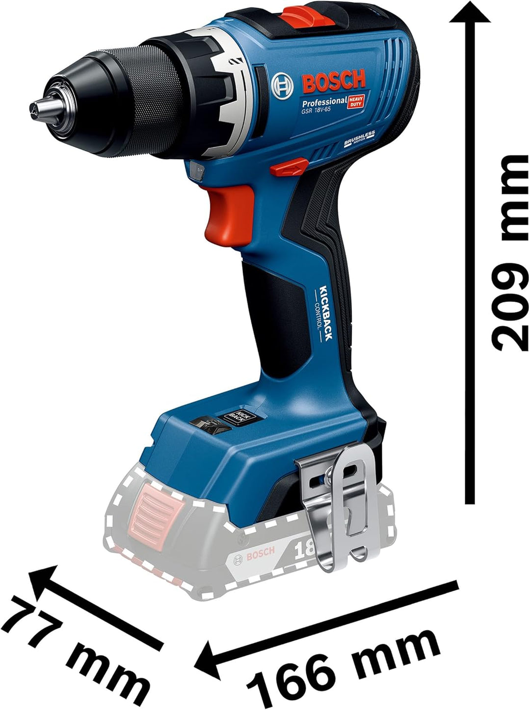 Bosch PRO 18V System Combo-Kit: GSR 18V-65, GDX 18V-285, GKS 18V-57, GOP 18V-34, GST 18V-125 S, 2x G