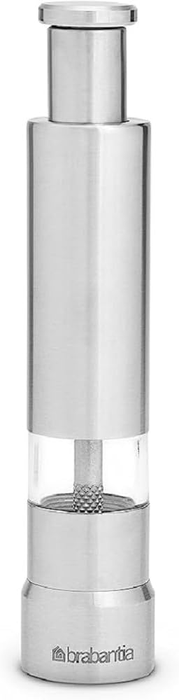 Brabantia 611407 Set mit Salz und Pfefferzer mahler, Edelstahl, grau (Mattstahl), 2er Pack