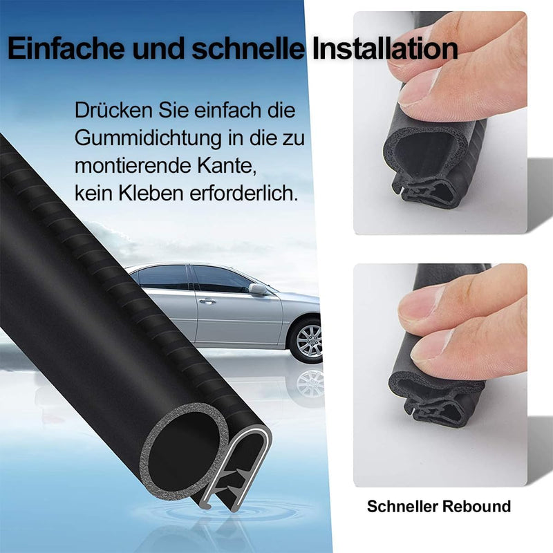 Auto Türdichtung 3 Meter Gummidichtung Türdichtungen Dichtungsprofil Universelle Schalldämmung Koffe