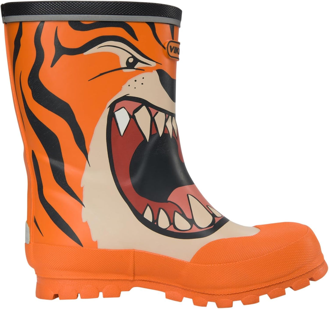Viking Jolly Print Gummistiefel Unisex Kinder 22 EU Orange Multi, 22 EU Orange Multi