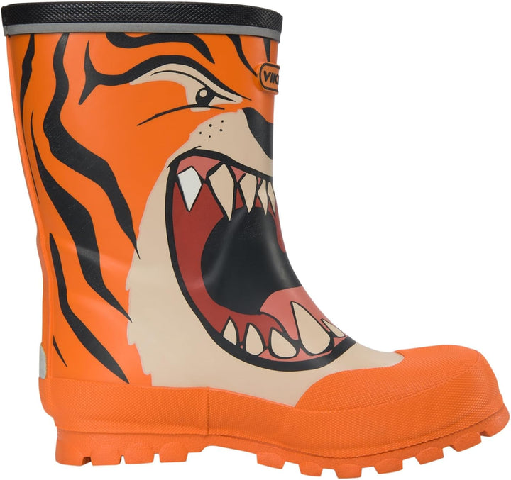 Viking Jolly Print Gummistiefel Unisex Kinder 22 EU Orange Multi, 22 EU Orange Multi