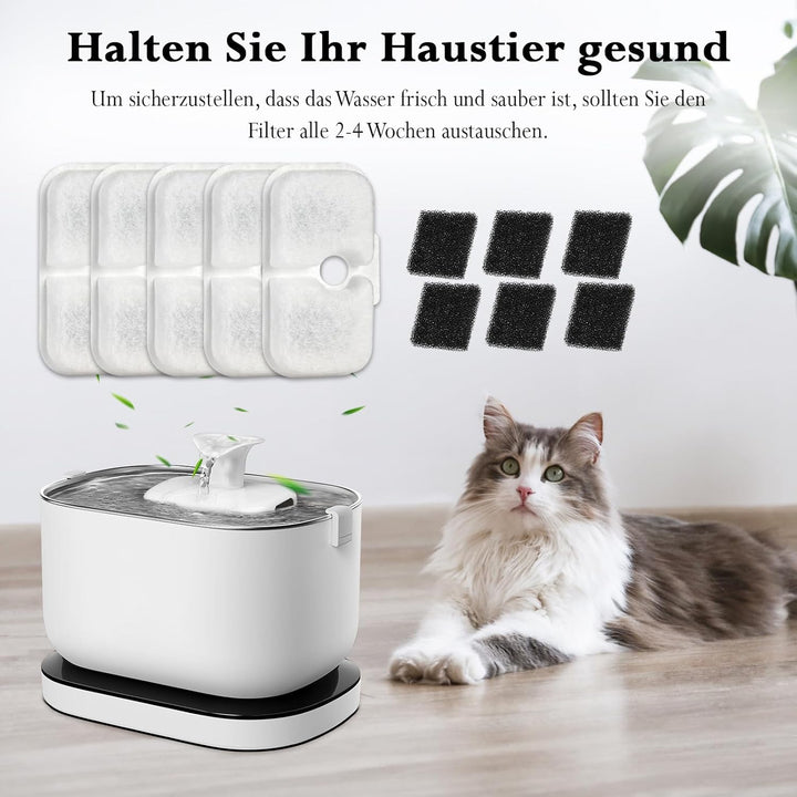 40 Stück Filter Katzenbrunnen, Dockstream Trinkbrunnen für Katze PLWF005, PLWF115, PLWF105, Trinkbru