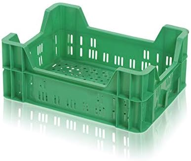 Catolo 6x Gemüsekiste 40x30x16,5 cm grün Obstkiste