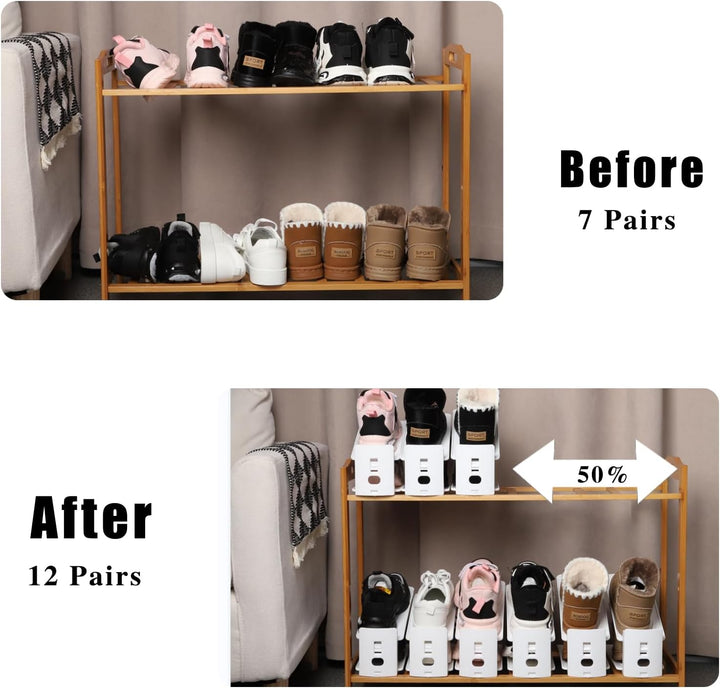 Schuh-Organizer, verstellbare Ebene, Schuhstapler, Aufbewahrung, platzsparend, Sneakers, Ausstellung