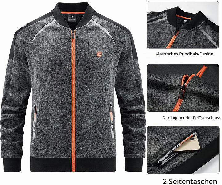 W JIANWANG Herren Jogginganzug Trainingsanzug Sportanzug Fussball Sporthose für Gym Tracksuit Atmung