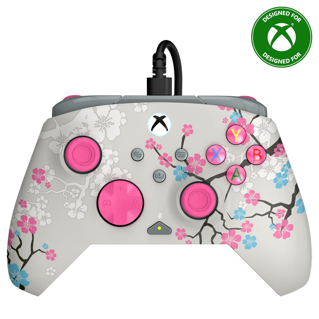 Turtle Beach Rematch Advanced Cherry Blossom Wired Gaming Controller Lizenziert für Xbox Series X, S