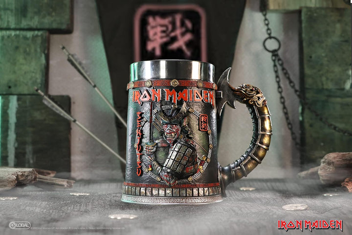 Nemesis Now Offizielles Lizenzprodukt von Iron Maiden Senjutsu, Grau, 15,5 cm