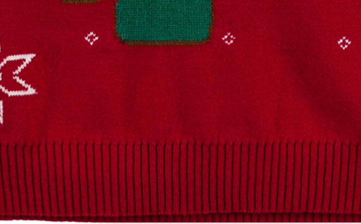 Minizone Baby Winter Strickpullover Weihnachten Langarm Sweatshirts Warme Kleidung 1-6 Jahre 1-2 Jah