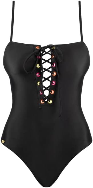 Selente Love & Fun Damen Bikini/Badeanzug/Monokini in verführerischem Design M Badeanzug Schwarz, M