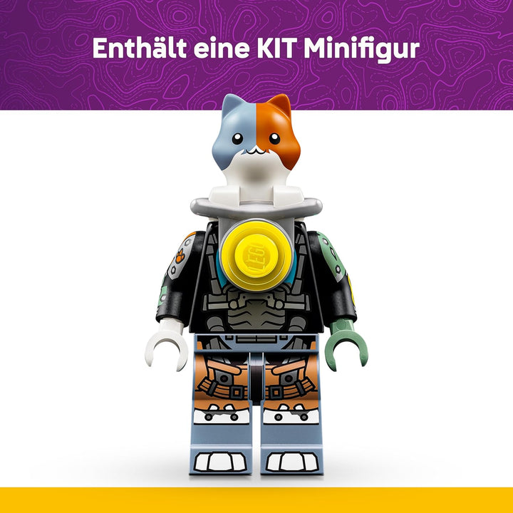 LEGO Fortnite KIT - Interaktive Figur mit Power Klaue Spitzhacke und drehendem Rad - Zimmerdeko für