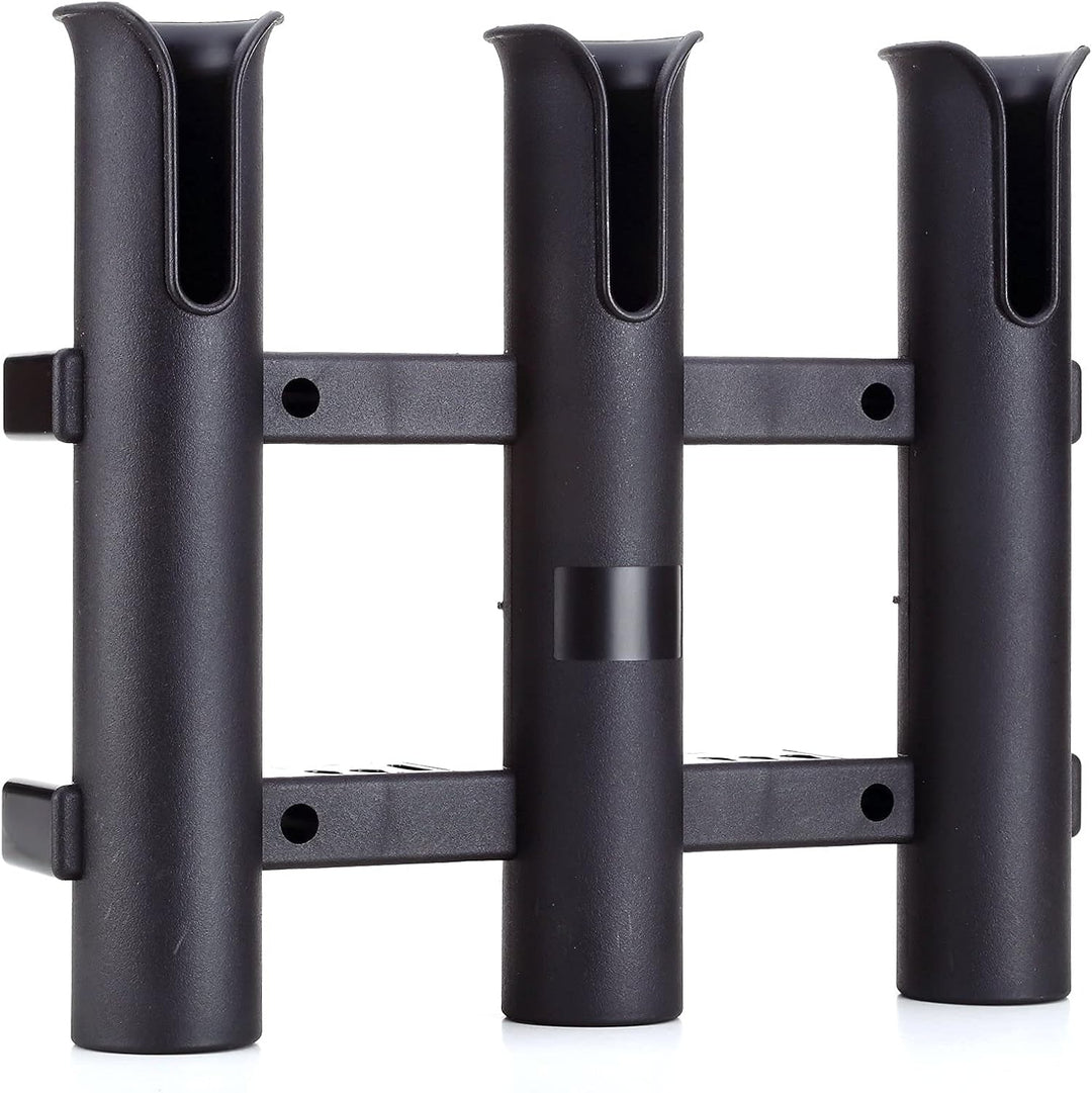 Wand montiert Angel Halterungen Röhren Links Angel Halter Rack Liegt 3-pole-black