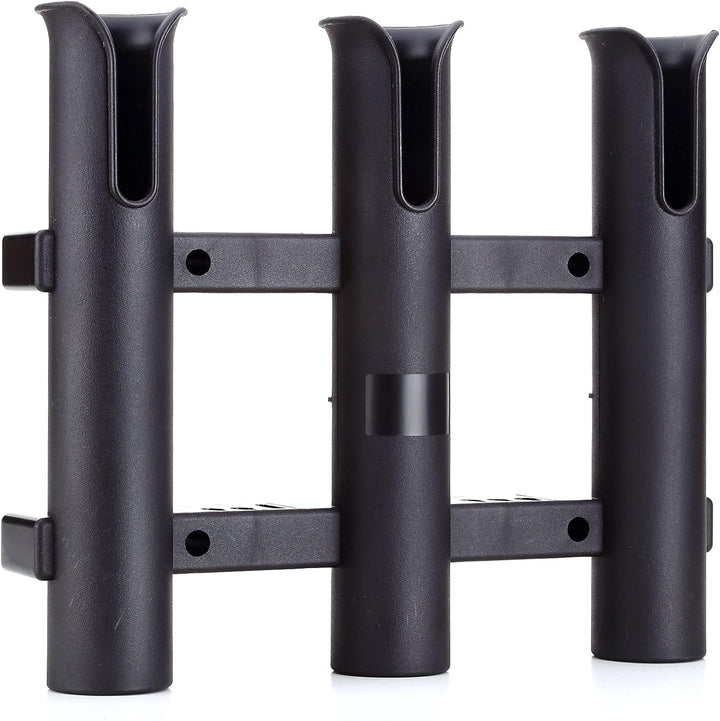 Wand montiert Angel Halterungen Röhren Links Angel Halter Rack Liegt 3-pole-black