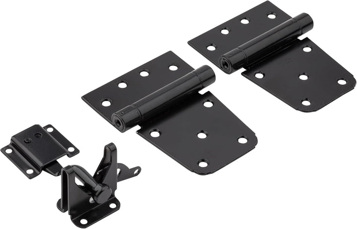 National Hardware N343-475 Selbstschliessendes Tor-Set, schwarz, 0
