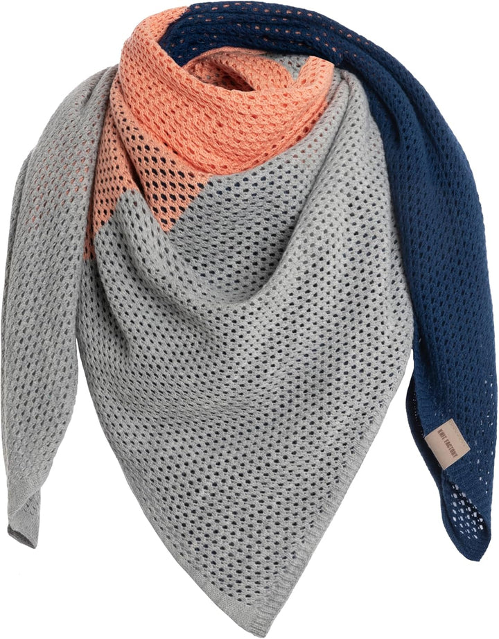 KNIT FACTORY - Lacey Stricktuch - Quadratisches Halstuch aus 30% Wolle und 70% Polyacryl - Umschlagt