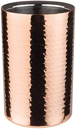 Weinkühler/Sektkühler, Flaschenkühler aus Edelstahl, 12 x 19 cm, doppelwandig, Innendurchmesser 10 c