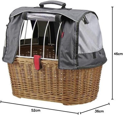 KLICKfix Fahrradtasche DOGGY BASKET PLUS FIX, schwarz, M, 0399FH
