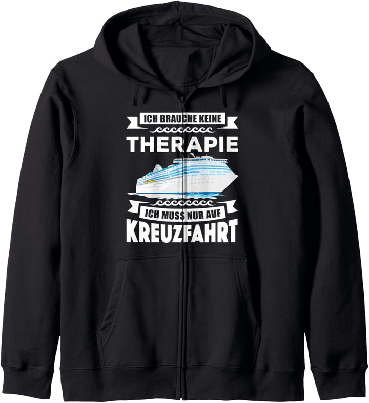 Jacht Boot Urlaub Kreuzfahrtschiff Geschenk keine Therapie Kapuzenjacke