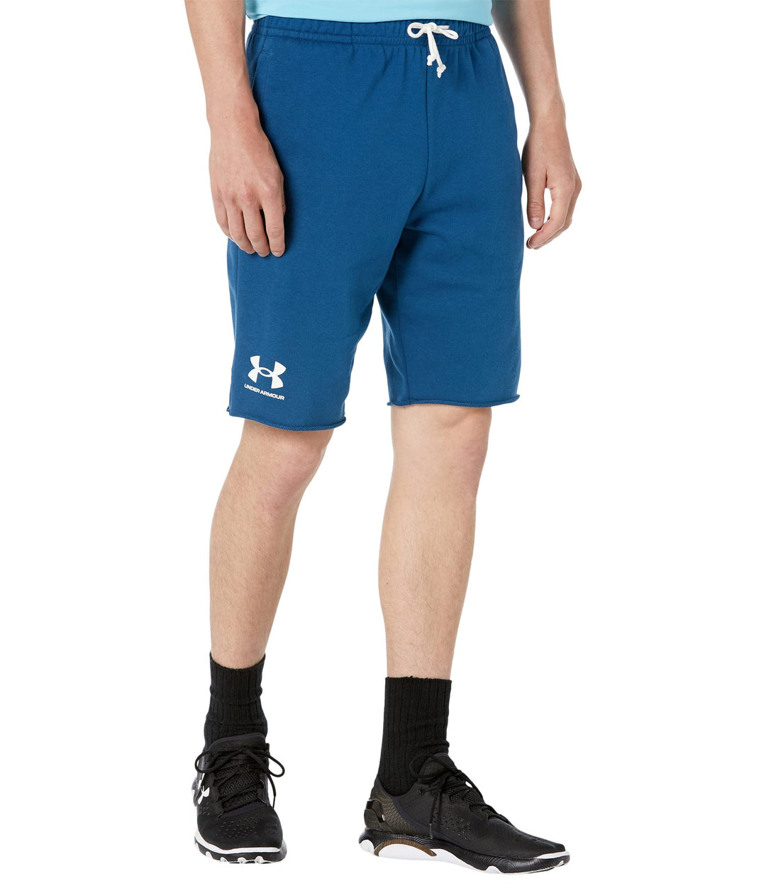 Under Armour Herren Rival Terry Feuchtigkeit Wicking schnell trocknend Shorts, S Navy (458)