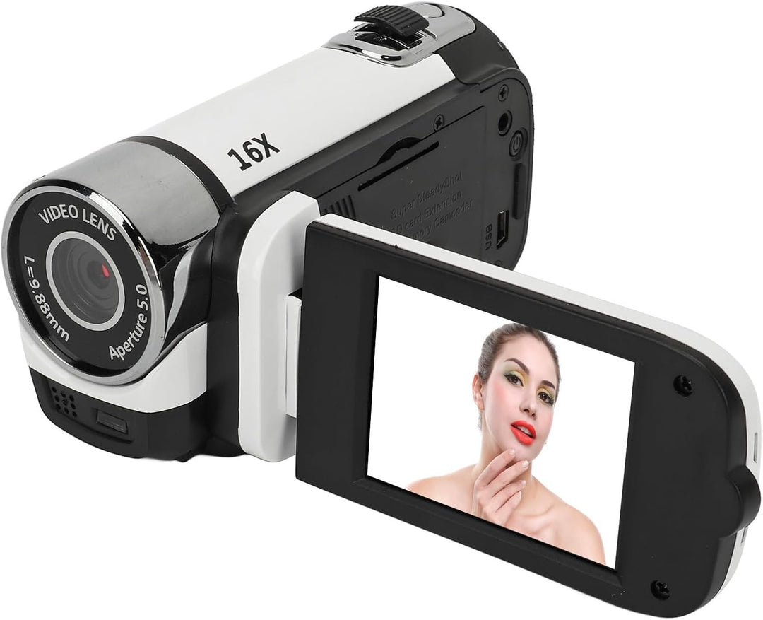 D90 1080P 16MP Digitalkamera 2,4 Zoll Schwenkbildschirm Camcorder 16X Zoom HD Videorecorder mit Füll