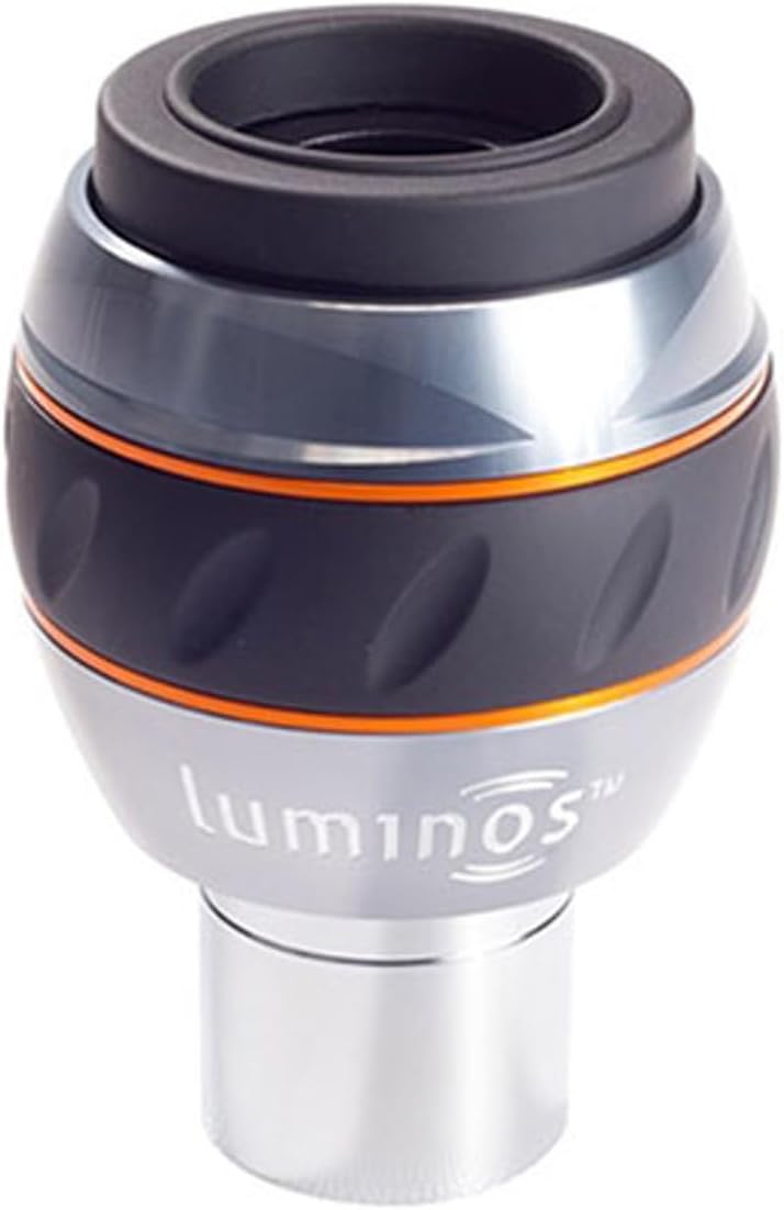 Celestron 93432 15 mm Luminos Okular – Silber/Schwarz Luminos Okular, 15 mm, Luminos Okular, 15 mm