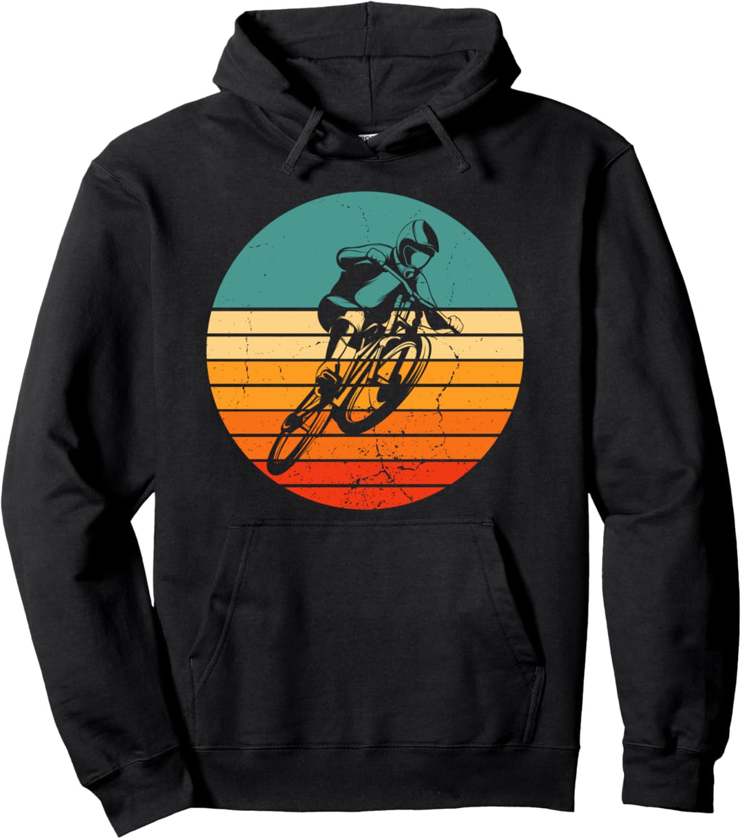 MTB Downhill Vintage Pullover Hoodie