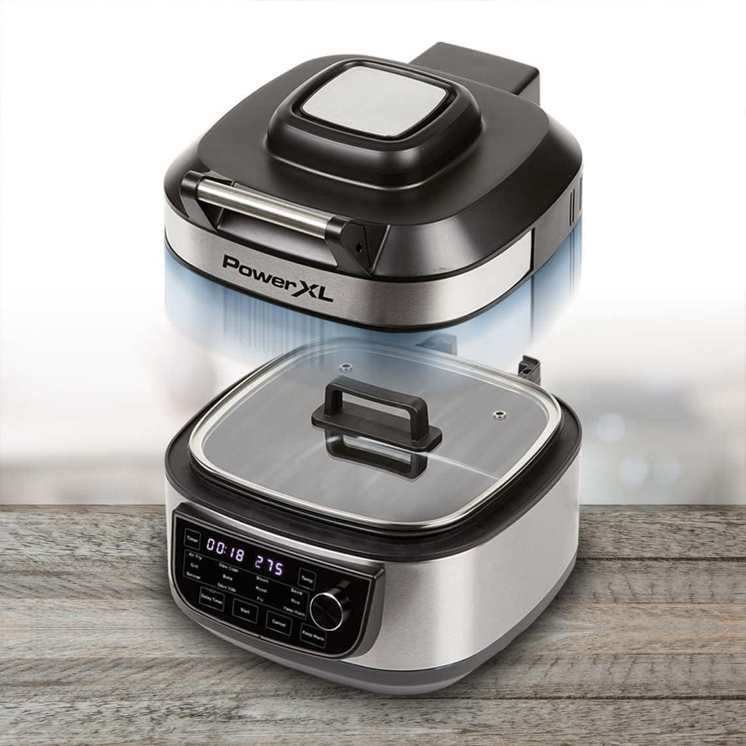 Mediashop PowerXL Multicooker – 12-in-1 Kocher mit Air Fryer Funktion – zum Braten, Kochen, Frittier