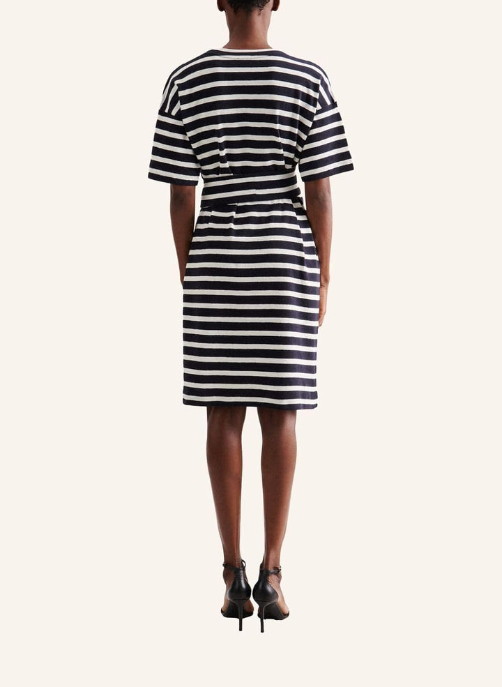 Seidensticker Damen Regular Fit Blusenkleid Kurzarm Kleid 34 Dunkelblau, 34 Dunkelblau