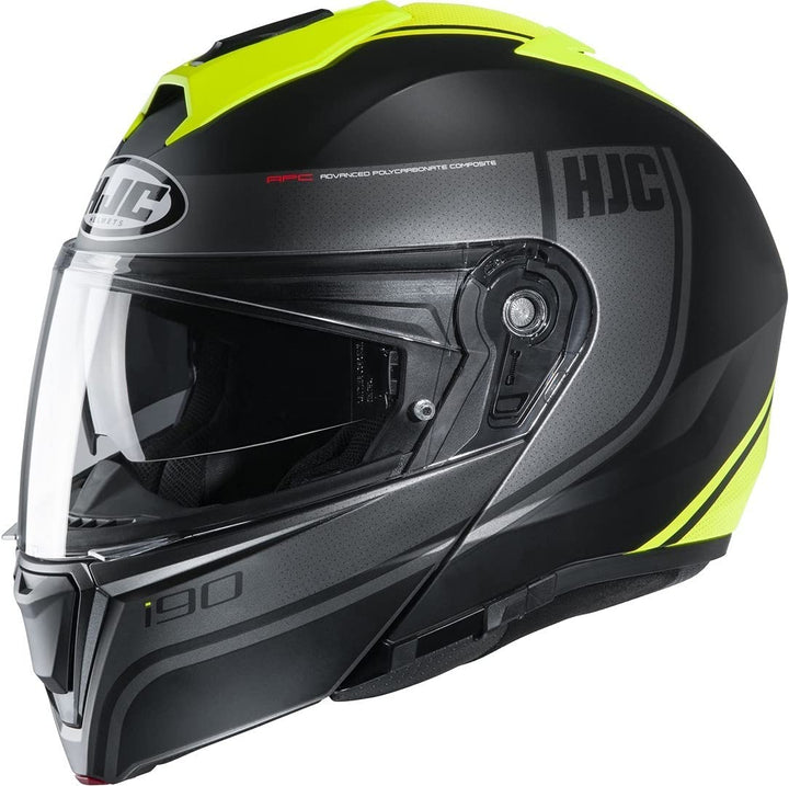 Motorradhelm HJC i90 DAVAN MC4HSF, Schwarz/Gelb, L L Schwarz/Gelb, L Schwarz/Gelb
