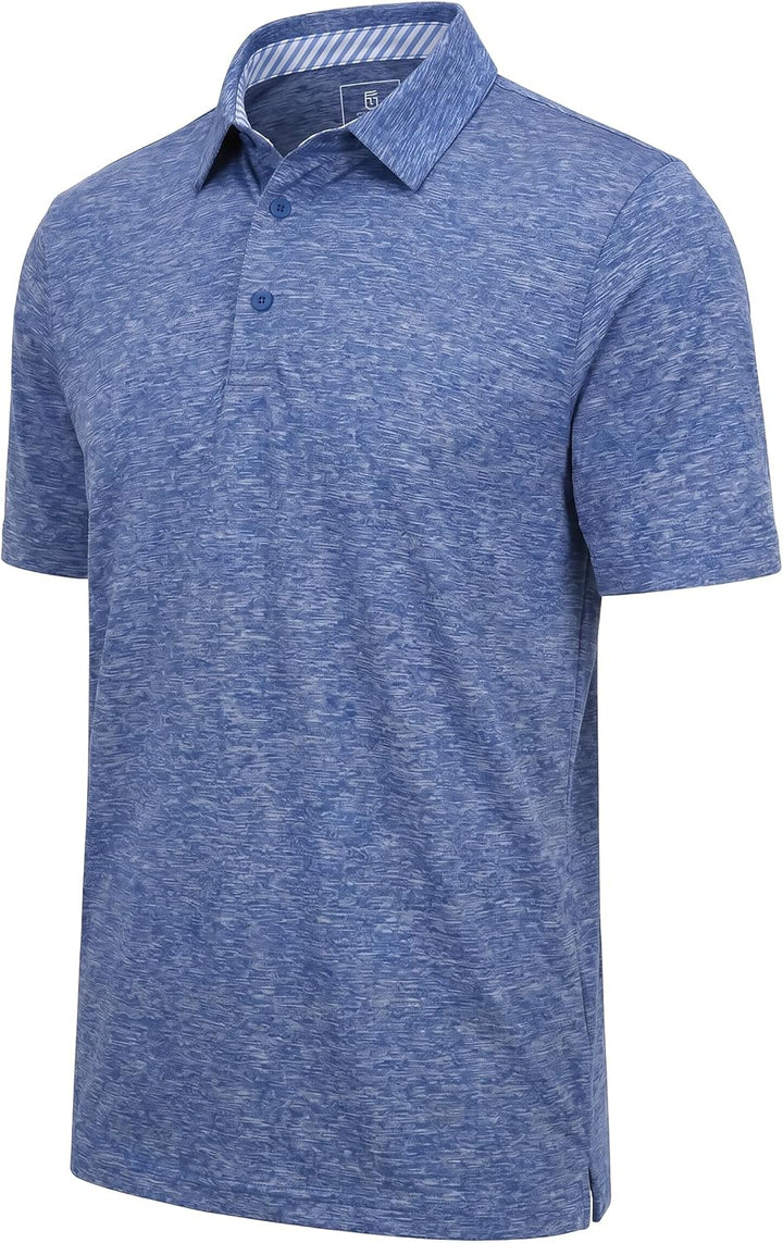 GLESTORE Poloshirt Herren Golf Kurzarm Poloshirts für Männer Polohemd Sport Polo Shirt M L1-light Bl