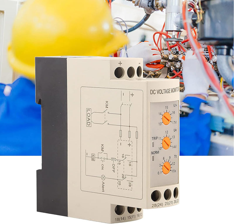 Tyenaza Überspannungs-Unterspannungsschutz - DC 12V/24V/36V/48V Überspannungs- und Unterspannungssch