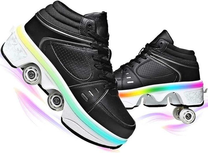 Rollschuhe für Mädchen, Sneaker, Skateschuhe, Sneaker, mit Rädern, Sport, Gymnastik, Mode, Mehrzweck