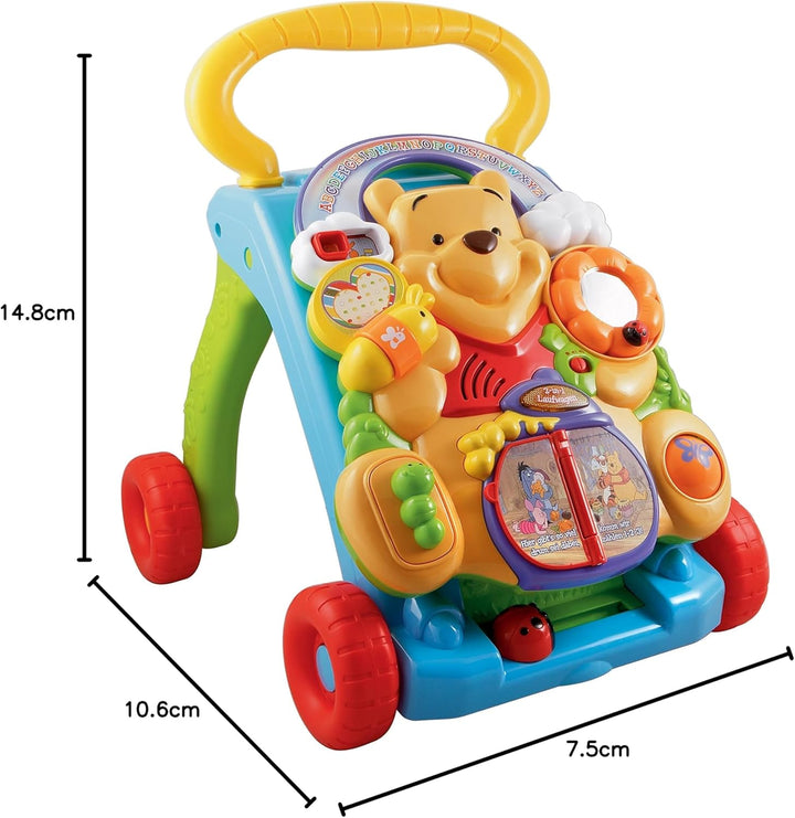 VTech Baby 80-114304 - Winnie Puuh 2-in-1 Laufwagen, Normalverpackung, Bunt (Winnie