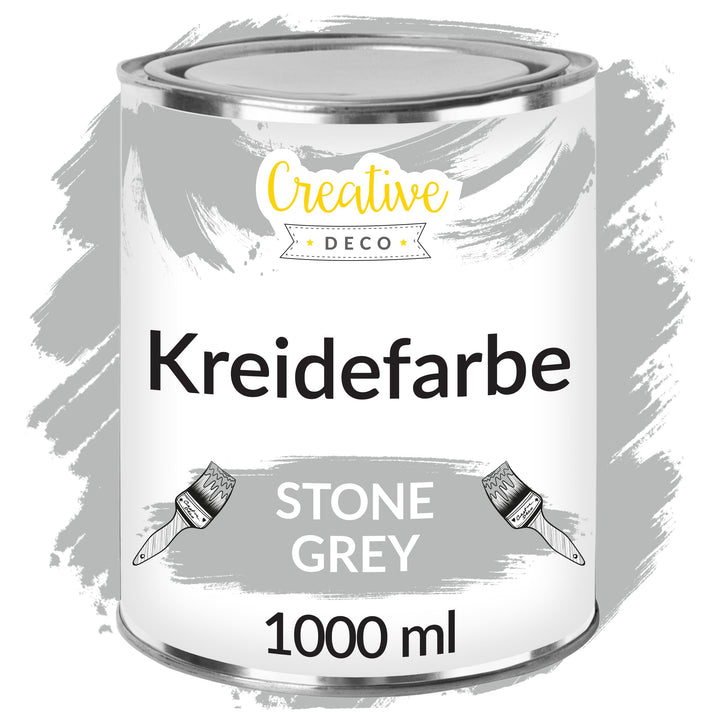 Creative Deco Grau Kreidefarbe für Möbel 1000 ml | Möbellack, Möbelfarbe | Farbe Für Landhaus, Vinta