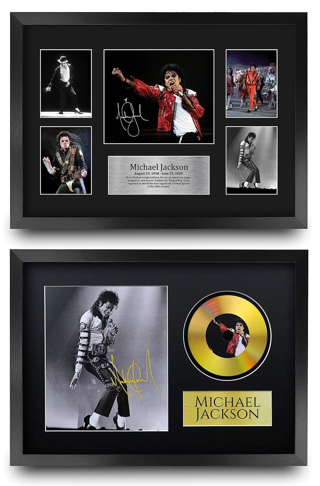 HWC Trading FR A3 Michael Jackson Collection Geschenke Geducktes Signiertes Autogramm Foto für Fans