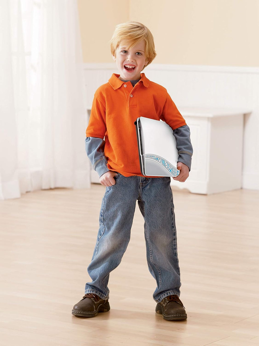 VTech Genio Zweisprachiger Master, Laptop für Kinder, Bildschirm, unterrichtet Vokabeln, Mathematik,