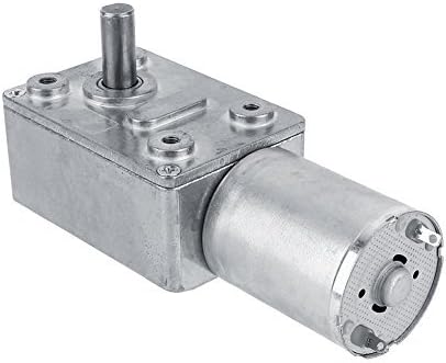 DC Getriebemotor 12V Reversibles Schneckengetriebe 12V, Hohem Drehmoment DC Motor Getriebemotor Gesa