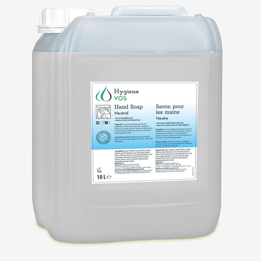Hygiene VOS Cremeseife Neutrale 10 Liter milde Waschlotion Seifencreme für alle gängigen Druckspende
