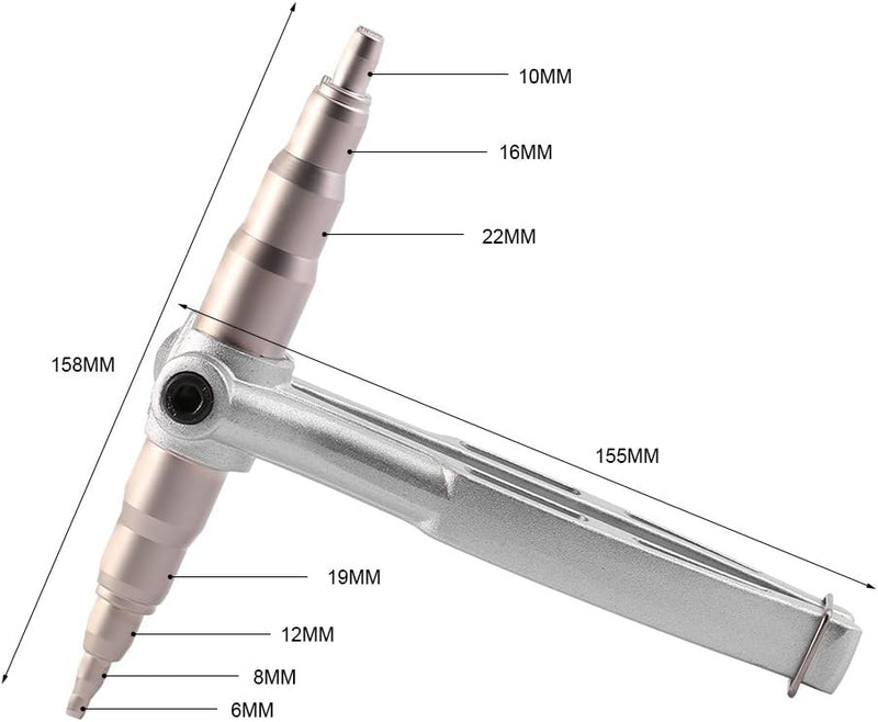 Yosoo Kupferrohr Expander Edelstahl Manuelles Erweiterungswerkzeug für Klimaanlage Installieren Repa