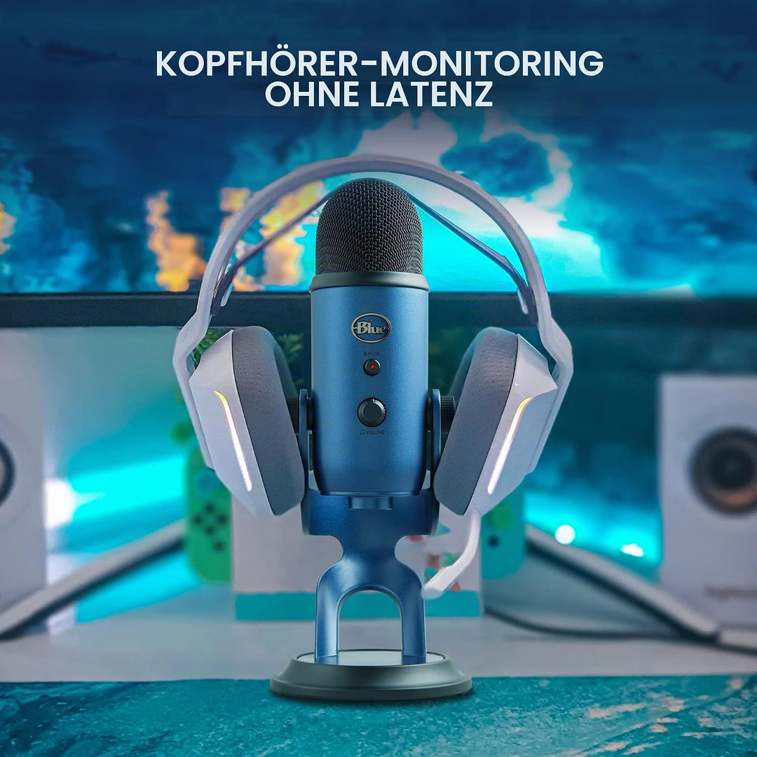 Blue Microphones Yeti Professionelles USB-Mikrofon für Aufnahmen, Streaming, Podcasting, Broadcastin