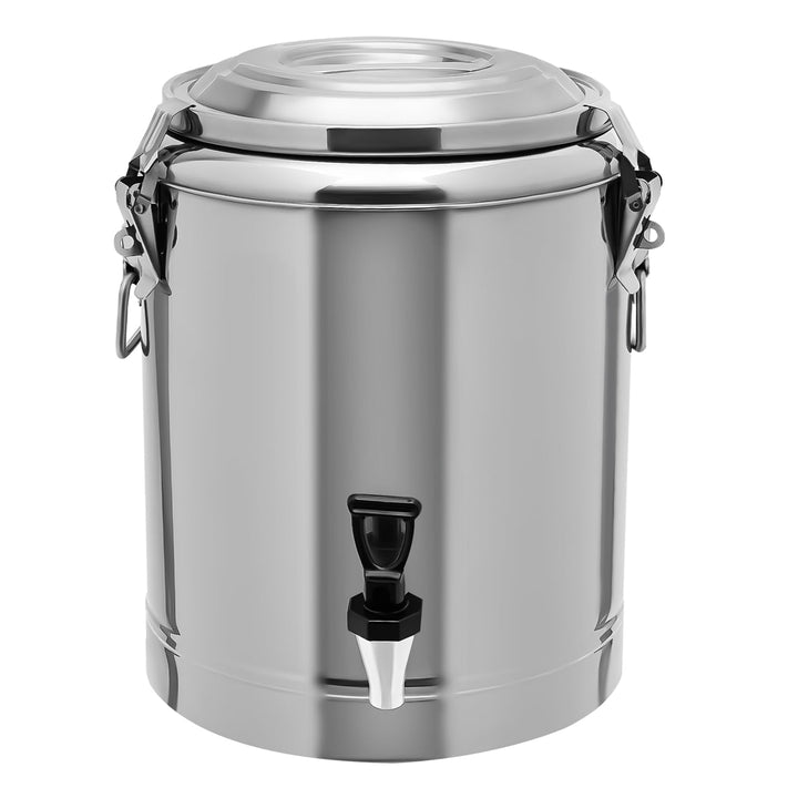 MINRS 14L Transport Thermobehälter Profi Gastro Edelstahl Thermotransportbehälter mit Tragegriffen,