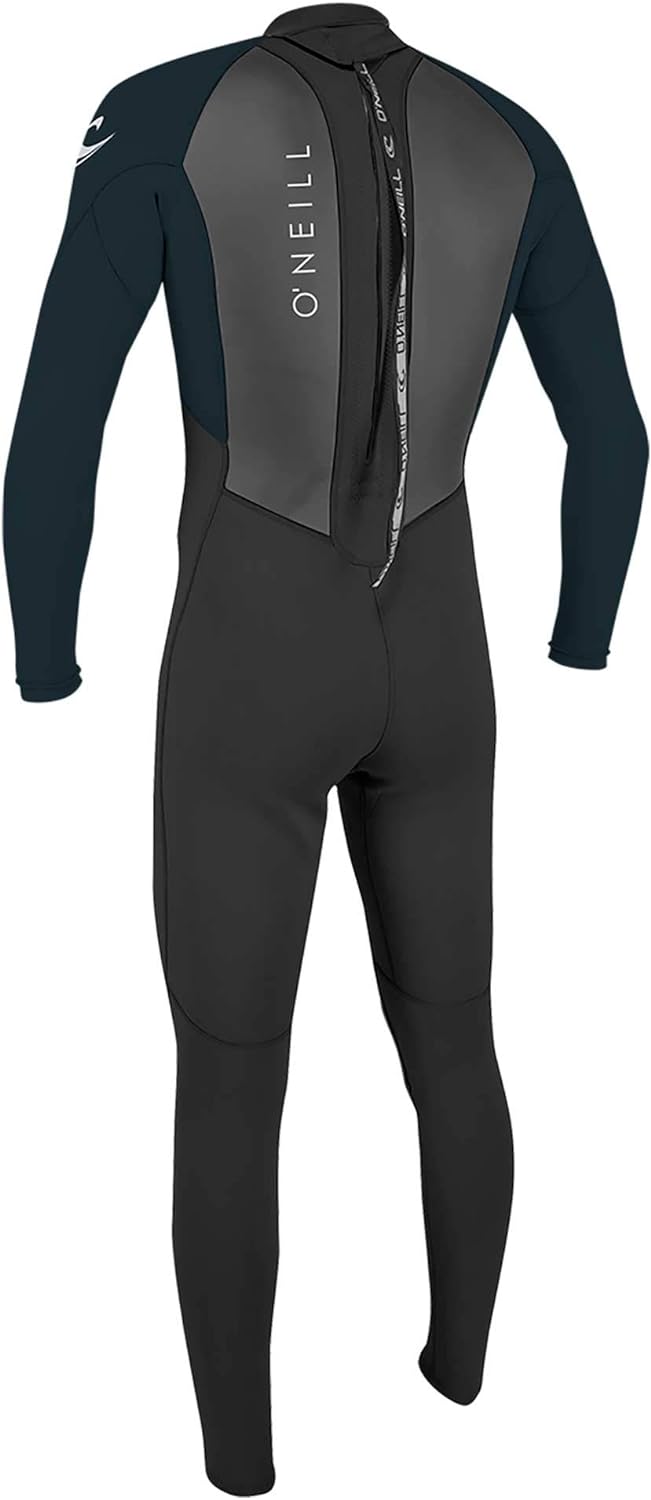 O'NEILL Herren Reactor-2 3/2mm Back Zip Full Wetsuit Neoprenanzug MT Black/Abyss, MT Black/Abyss