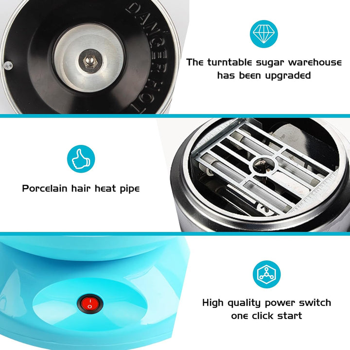 Zuckerwattemaschine Für Zuhause, Zuckerwatte Maschine, Retro Cotton Candy Machine, 450w Für Verschie