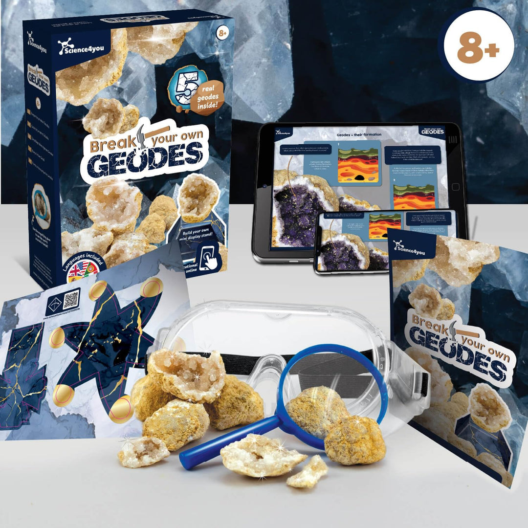 Science4you 5 Premium-Geoden für Kinder – Erfahren Sie mehr über Steine &amp; Mineralien mit dieser Geod