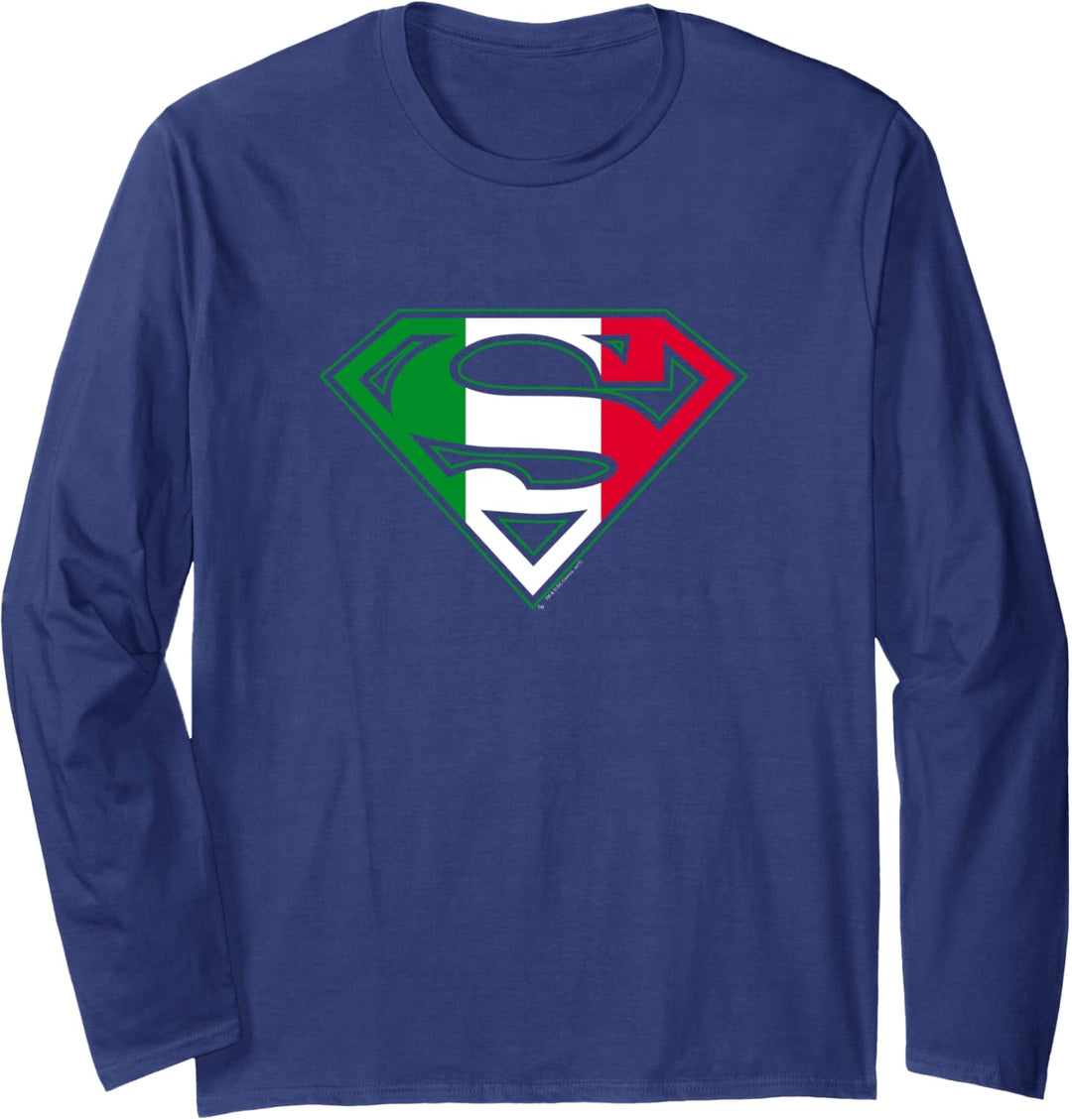 Superman Italian Shield Langarmshirt