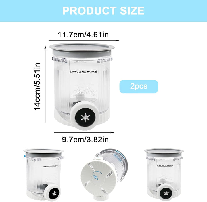 2 Stück Creami Behälter für Ninja Swirl, Tubs Zubehör für die Ninja Creami NC701 NC700 Serie, BPA-fr