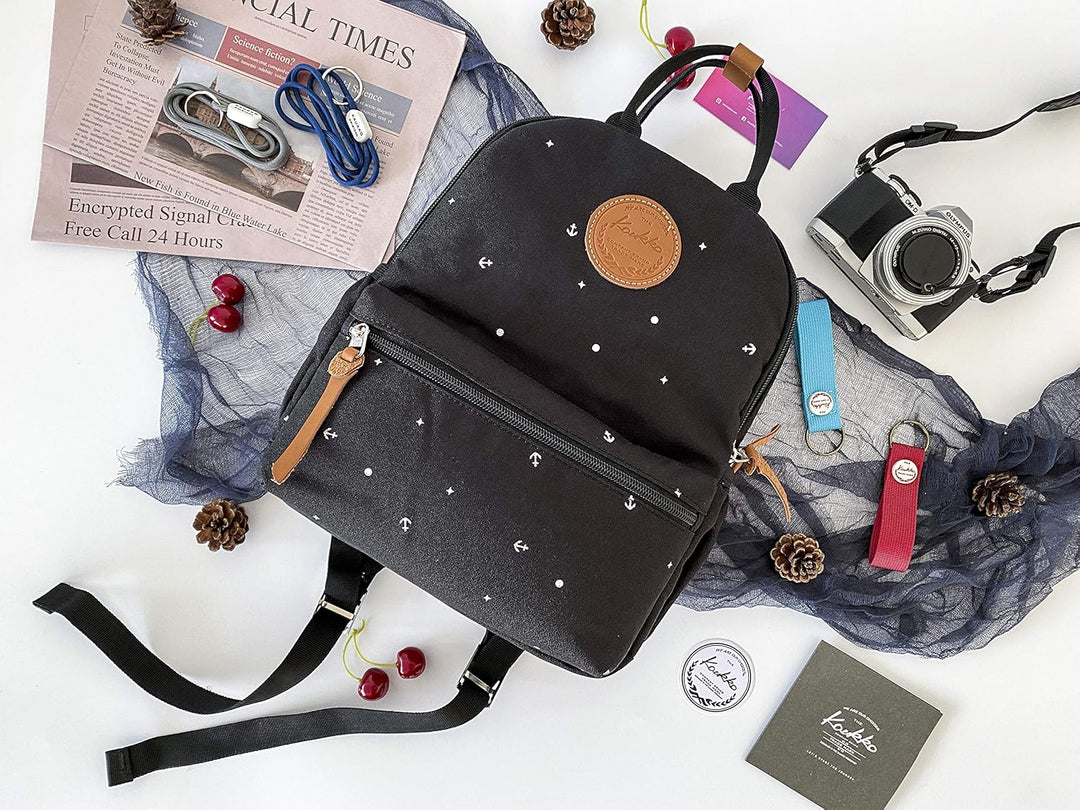 KAUKKO Ep6 Unisex Rucksack 9 zoll 5-5 Schwarz, 9 zoll 5-5 Schwarz