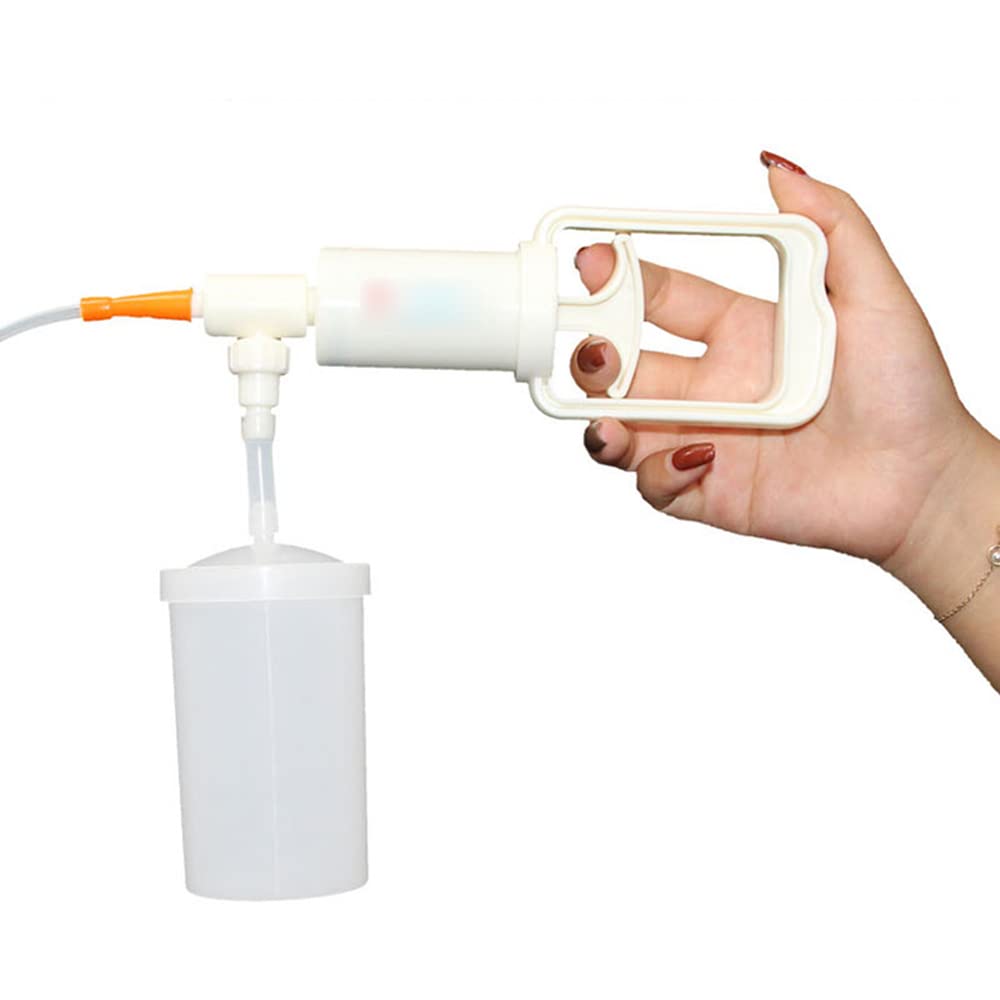 Manuelle Schleimabsaugpumpe, tragbarer handbetriebener Sputum-Absauger für Zuhause, Outdoor, Reisen,