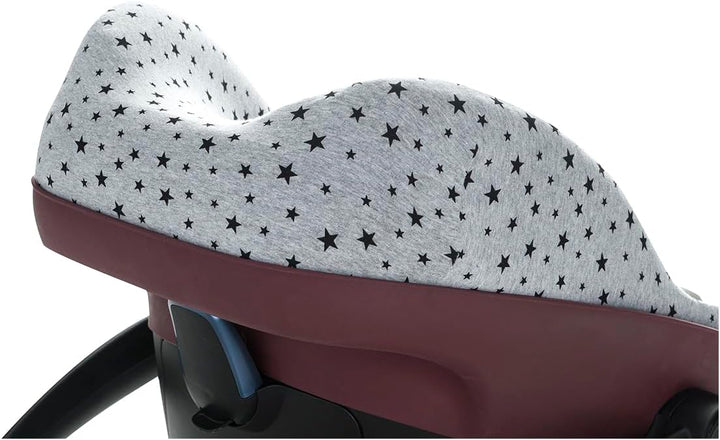 JYOKO KIDS Baumwollbezug für Autositz kompatibel mit Pebble Maxi Cosi, Bebe Confort (Black Star), Bl